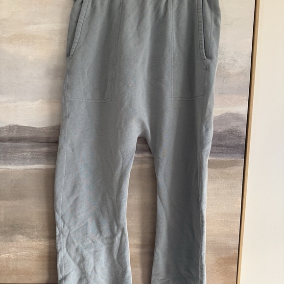 Nili Lotan Blue Cropped Paris Pant Raw Hem Pockets Beautiful Luxury NWOT - Picture 1 of 6